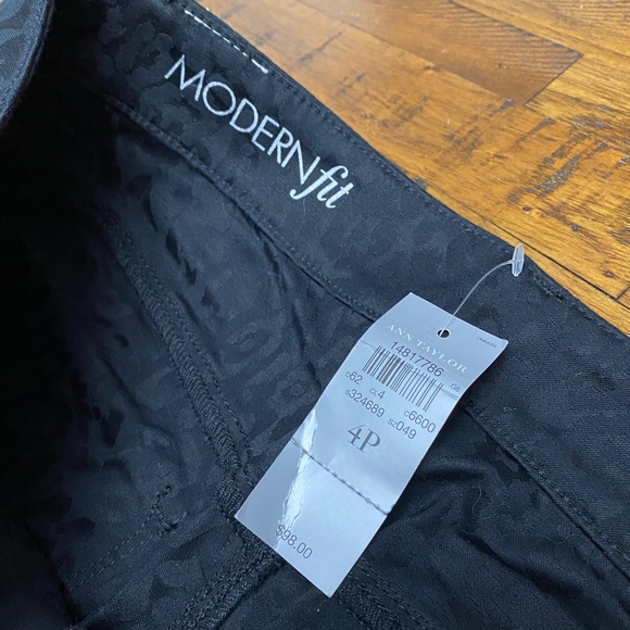 NWT Ann Taylor Black Cheetah Print Jeans - Picture 5 of 8